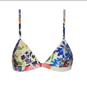 Triangl Missy Summer Fling Lemon Floral Bikini Top